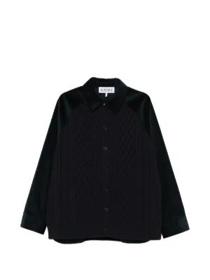 LOEWE アナグラム オーバーシャツ | ブラック | FARFETCH JP