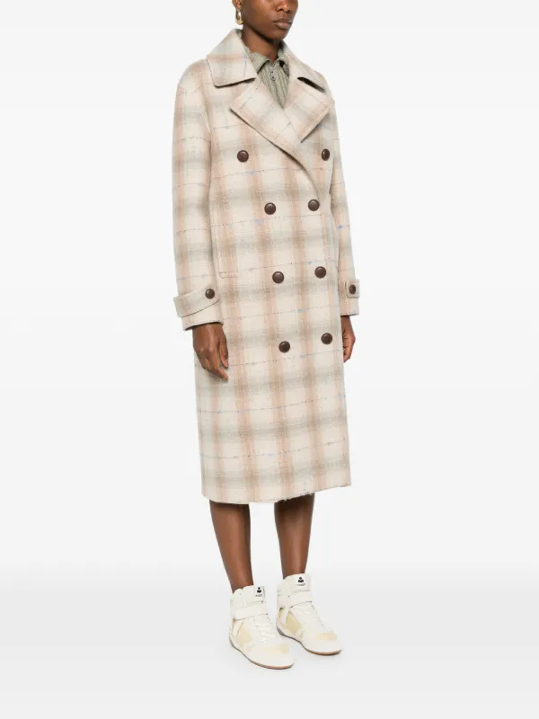 LOEWE チェック ダブルコート | ニュートラル | FARFETCH JP