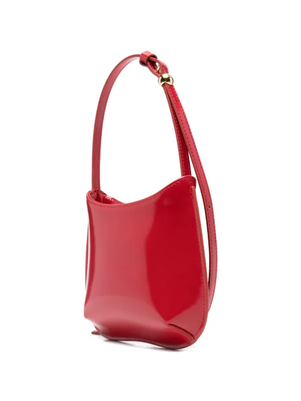 JACQUEMUS ミニショルダーバッグ Jacquemus The Small Bisou top-zip Shoulder Bag | Red | FARFETCH