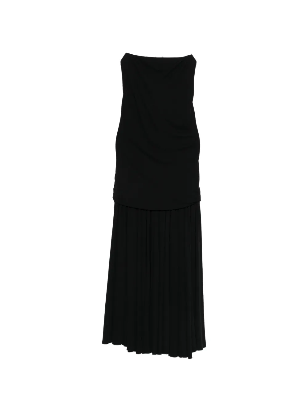 Jacquemus pleated midi dress - Nero
