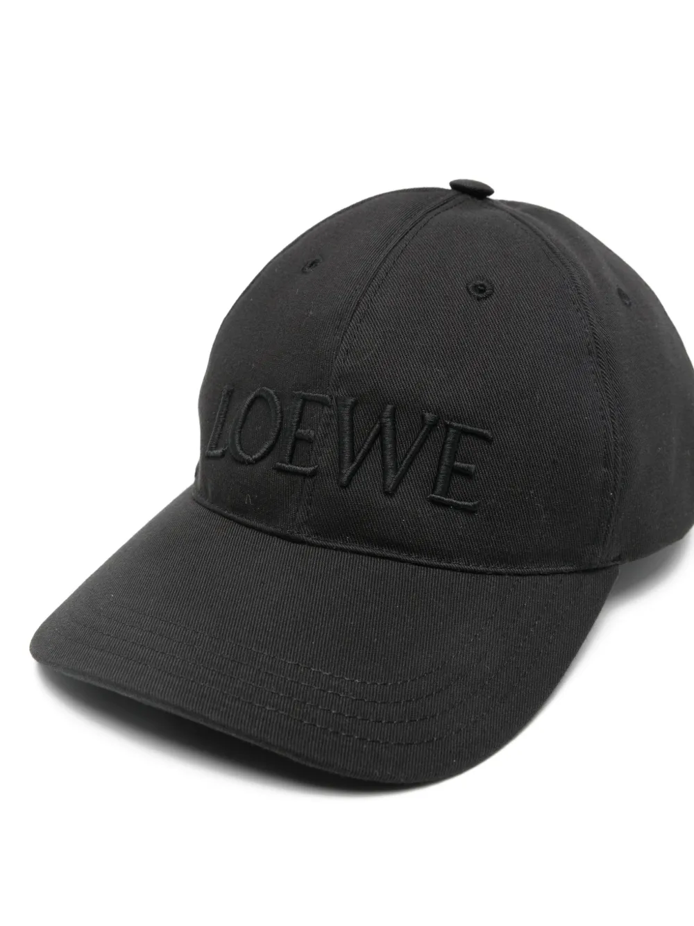  Loewe Logo-motif Hat - Black 