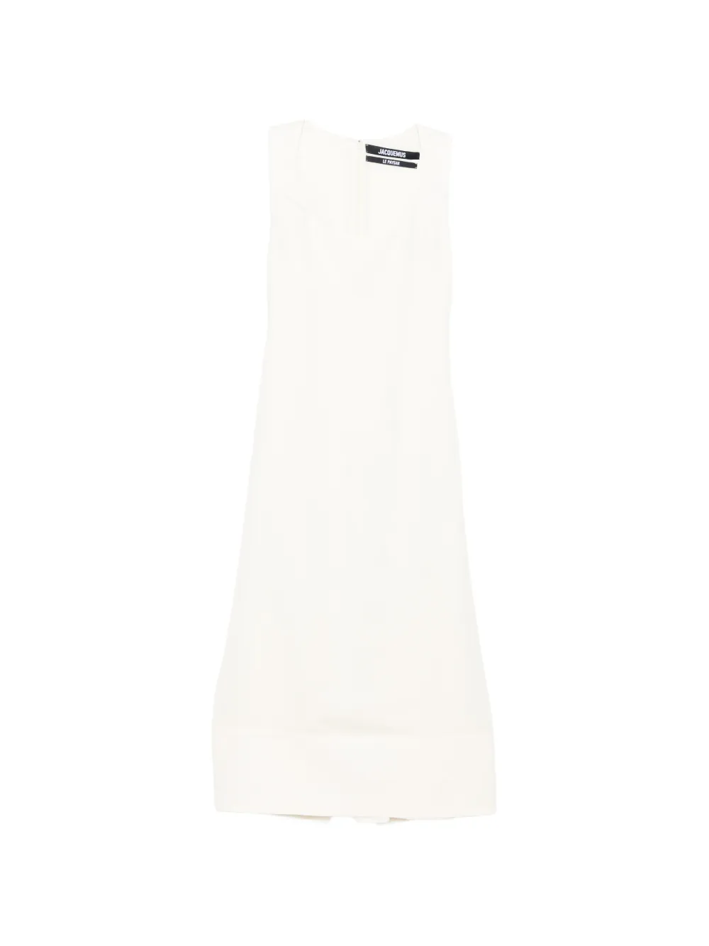 Jacquemus square neck midi dress - Neutrals