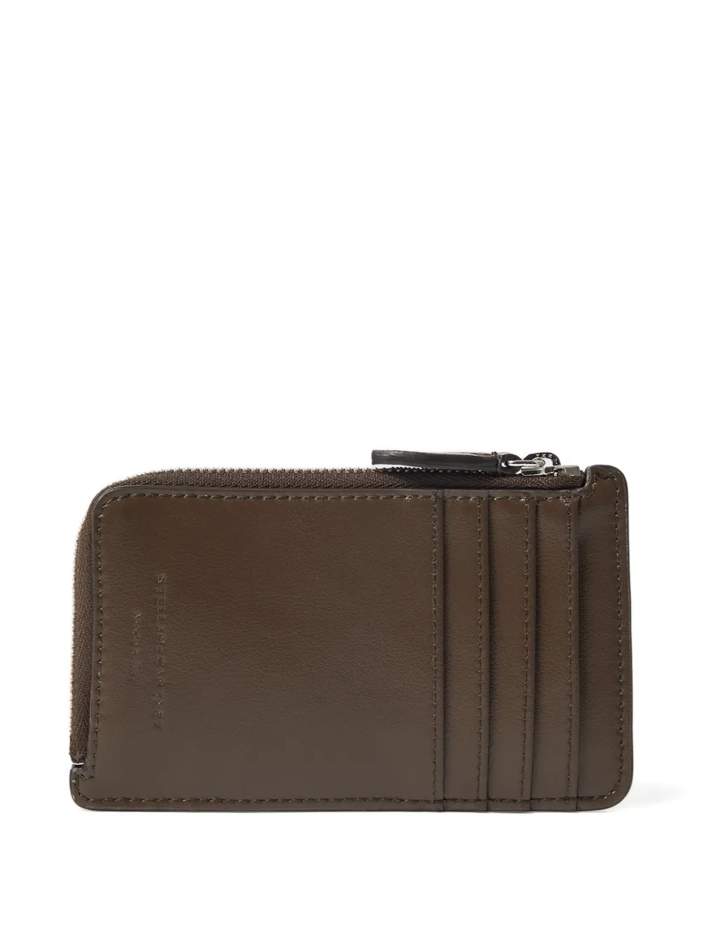  Stella Mccartney Stud-embellished Zip Wallet - Brown 