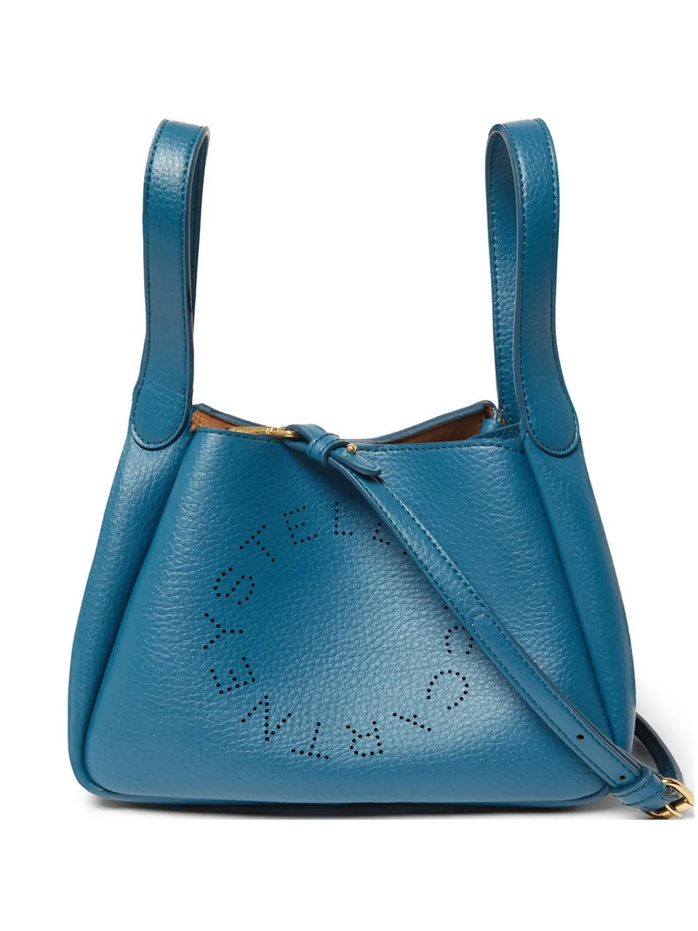 Stella McCartney Borsa tote traforata - Blu