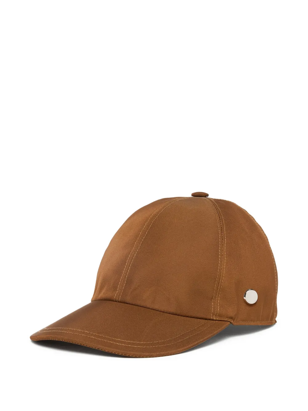 Stella Mccartney Panelled Baseball Cap In Brown