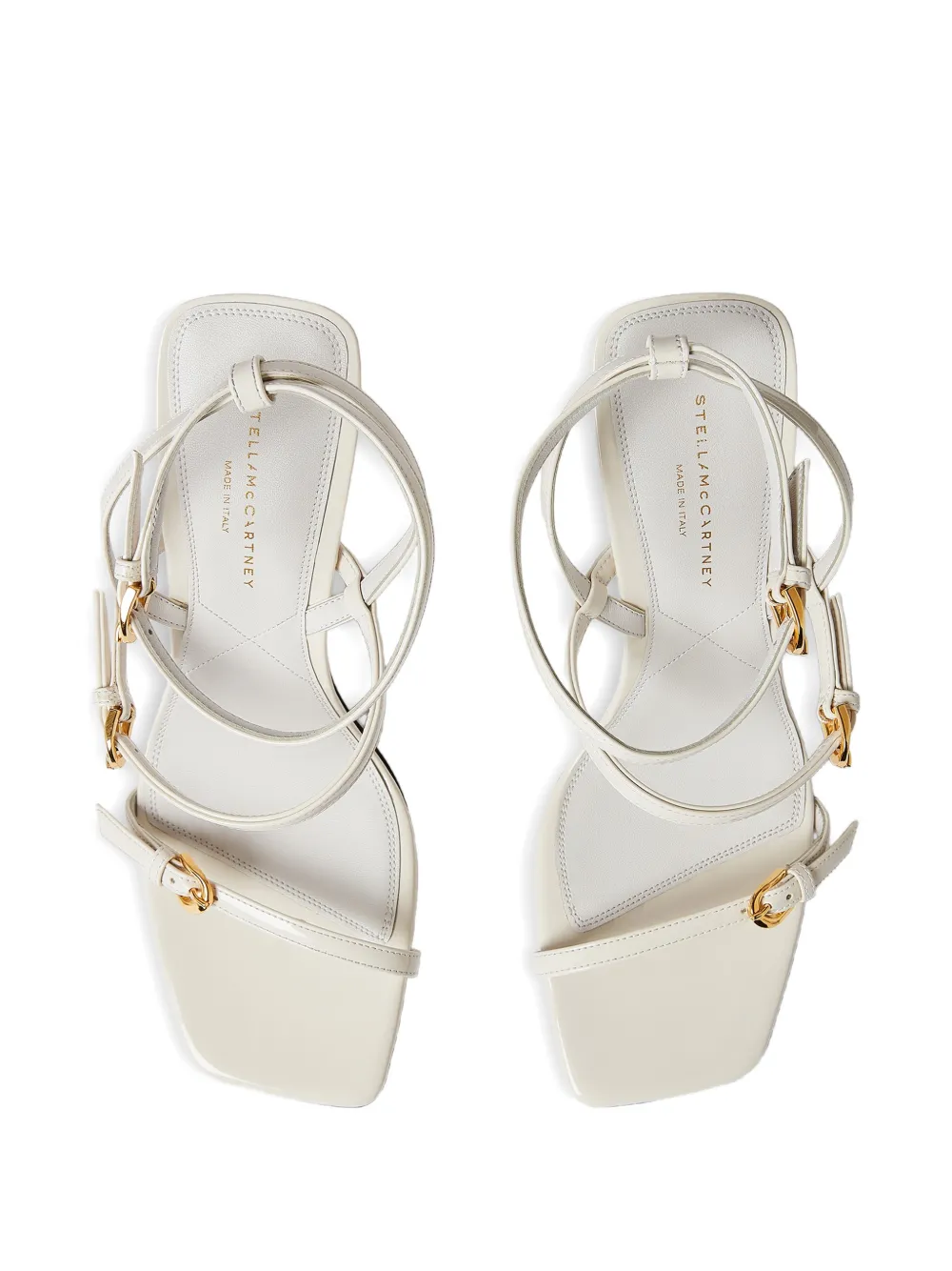 Stella McCartney 103 mm pumps met gesp Beige