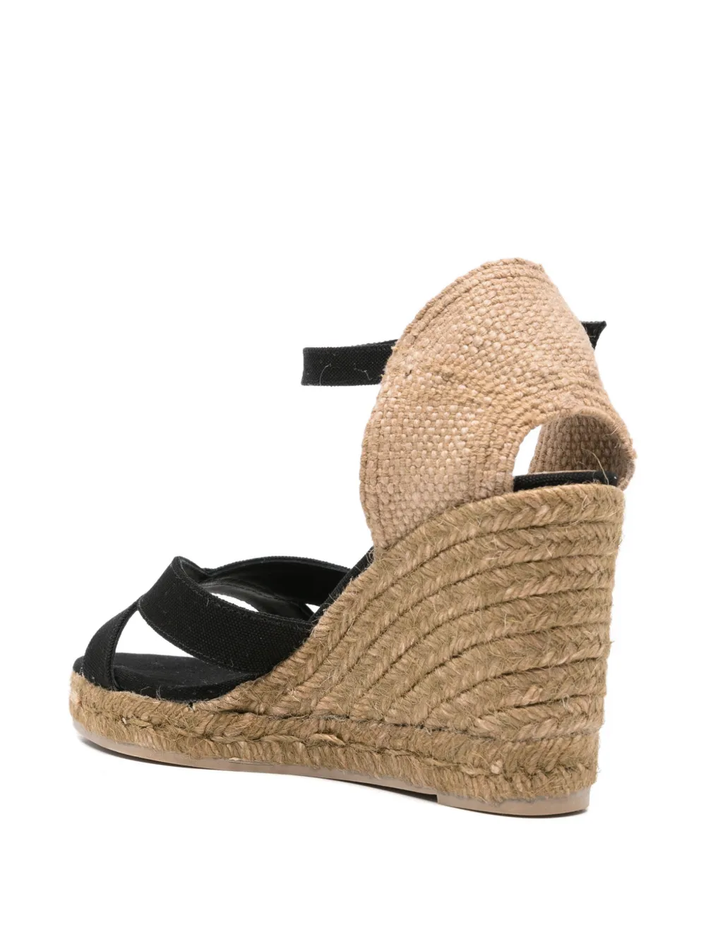 Castañer Bruna espadrilles met gekruist detail Zwart