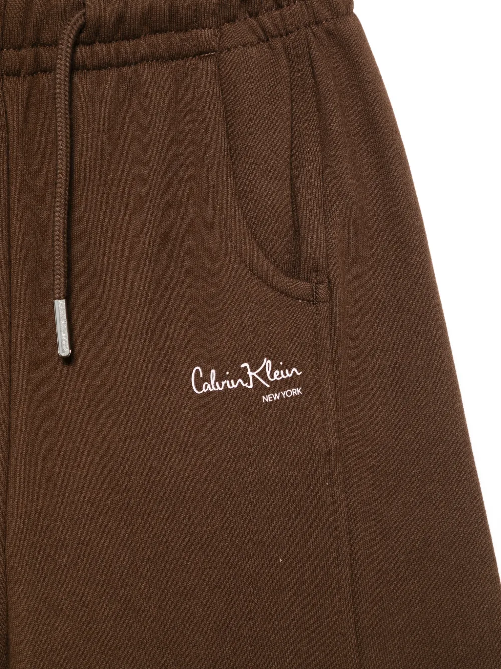 Calvin Klein Kids Trainingsbroek met trekkoord Bruin
