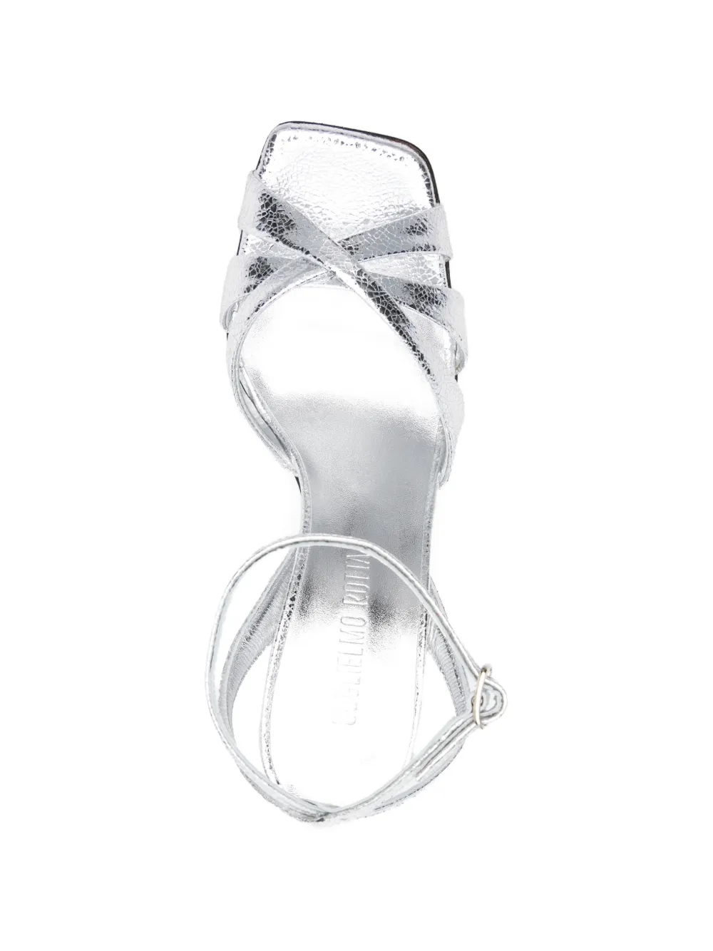GUGLIELMO ROTTA Abelie gedraaide leren sandalen Zilver