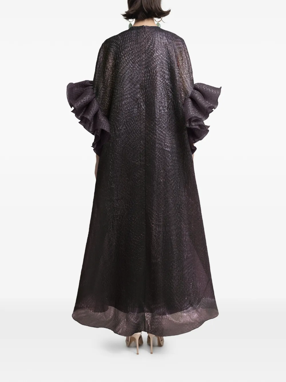 Gemy Maalouf Maxi-tuniek met ruches Rood