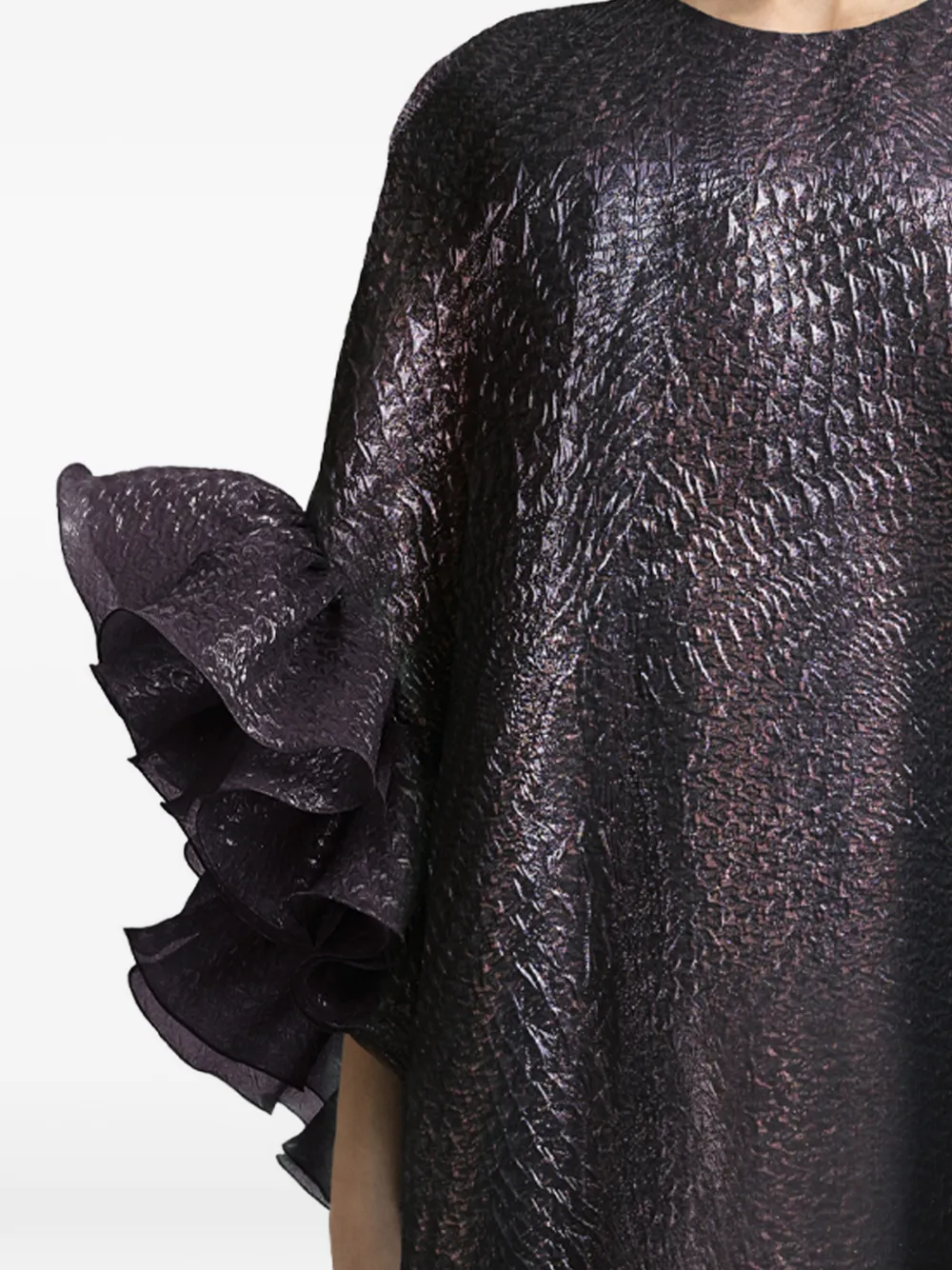 Gemy Maalouf Maxi-tuniek met ruches Rood
