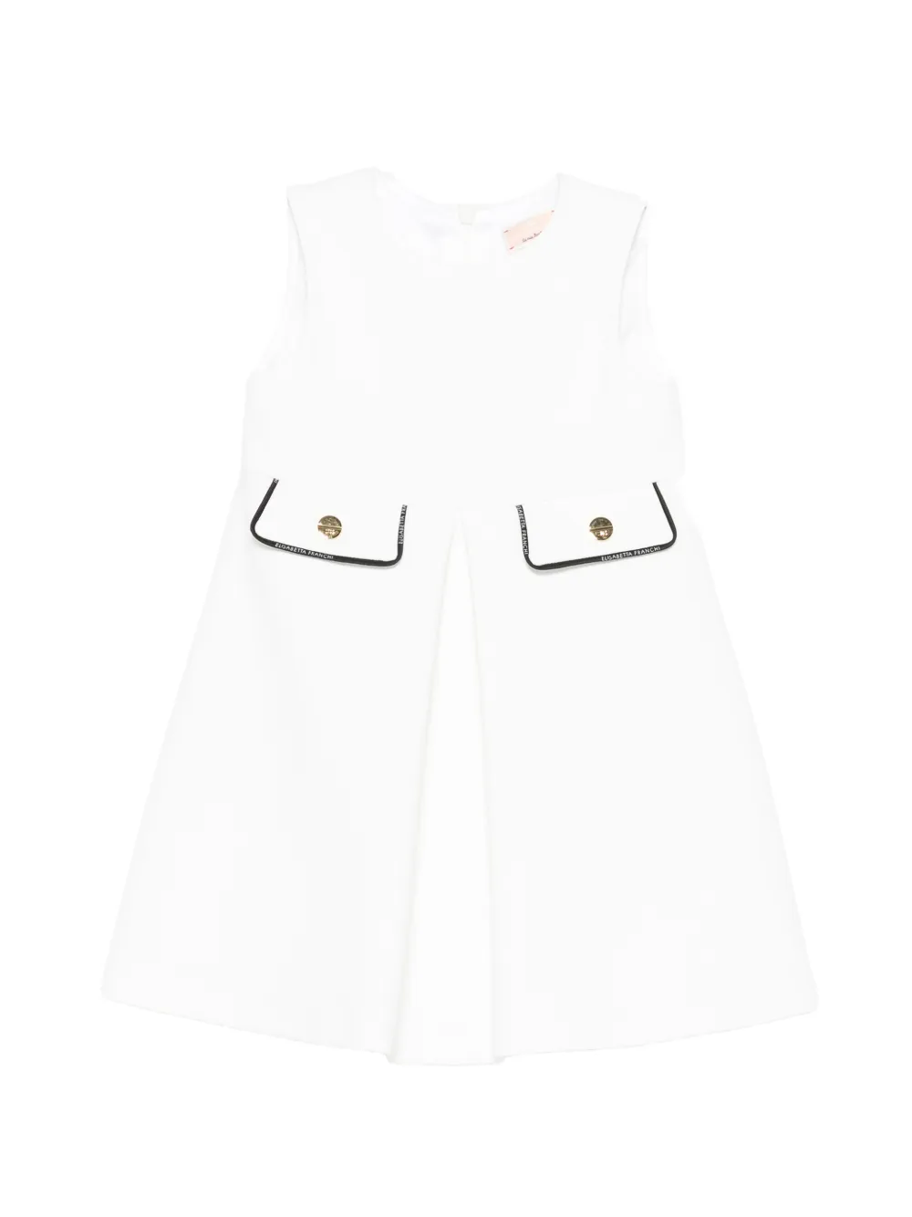 Elisabetta Franchi La Mia Bambina crepe mini dress - Black