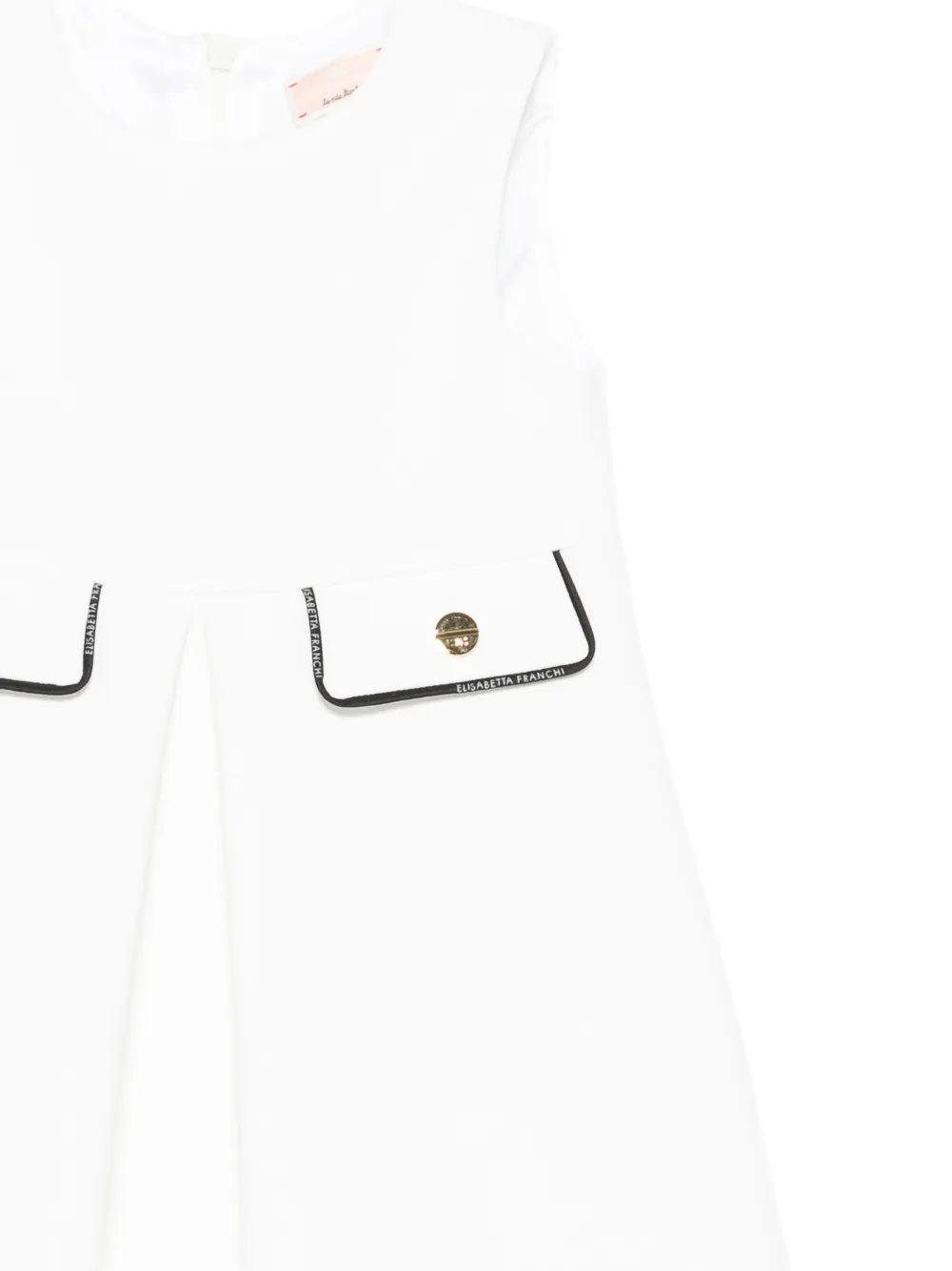 Elisabetta Franchi La Mia Bambina Mini-jurk van crêpe Wit