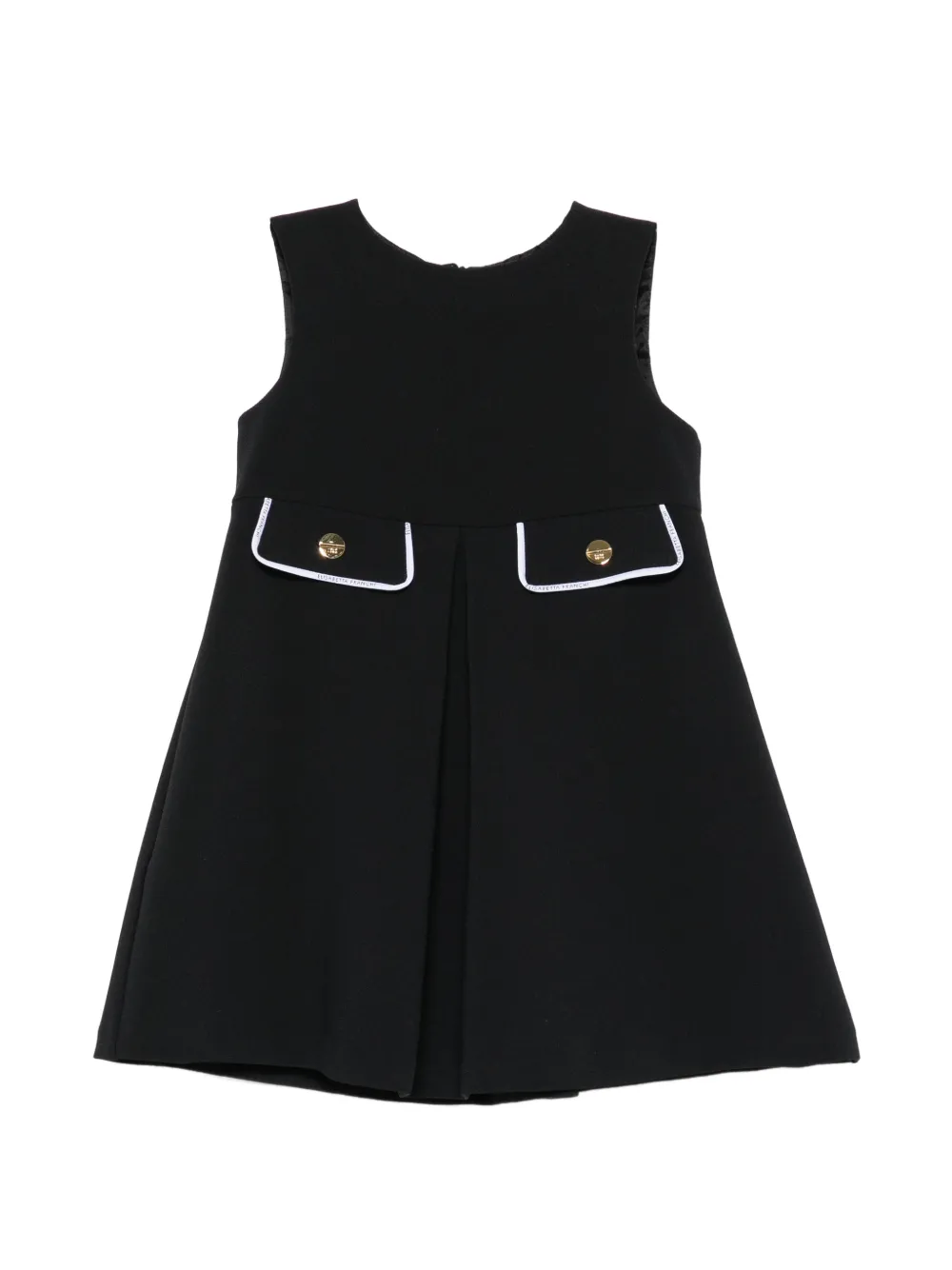 Elisabetta Franchi La Mia Bambina crepe mini dress - Nude