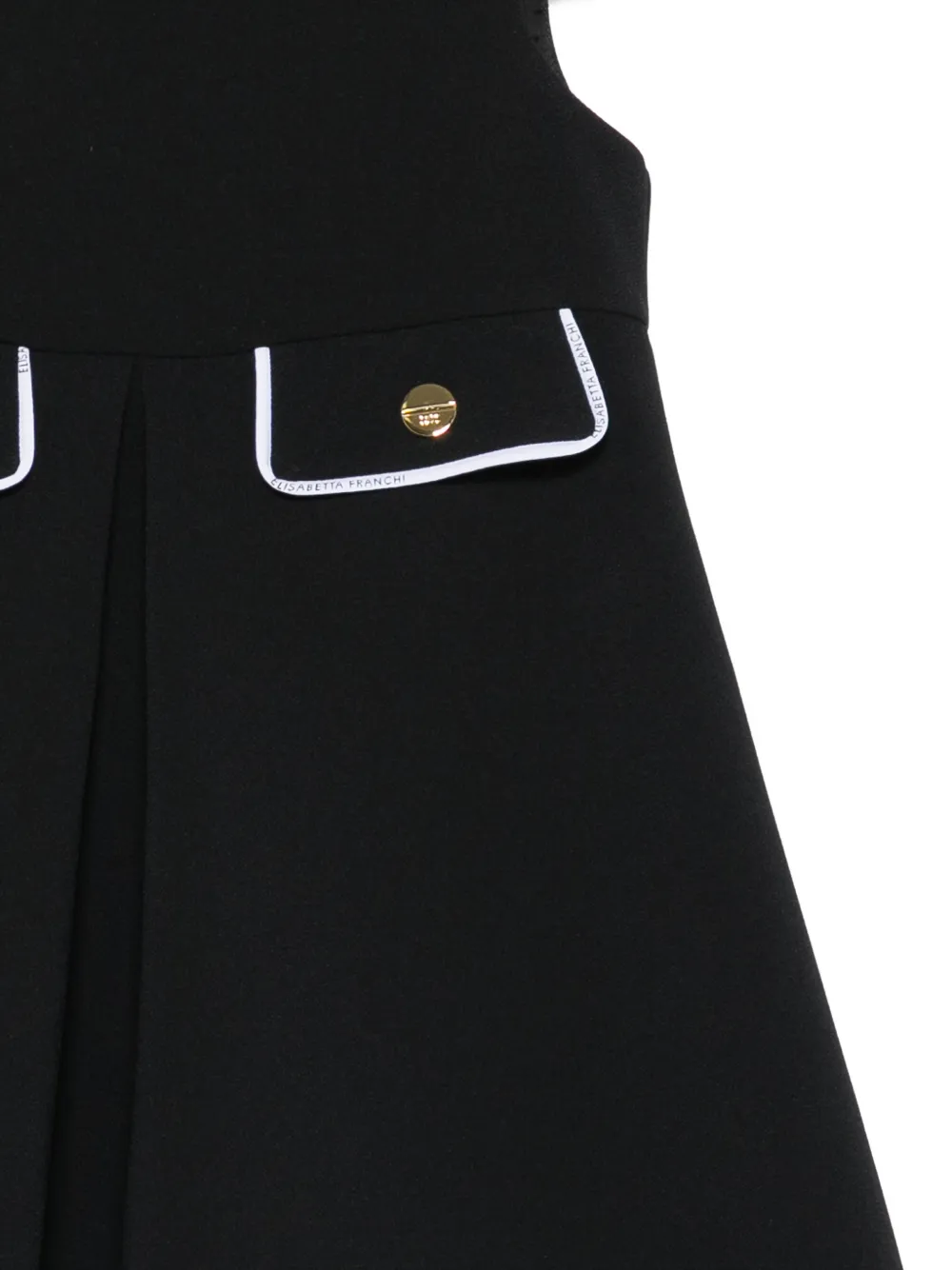 Elisabetta Franchi La Mia Bambina Mini-jurk van crêpe Zwart