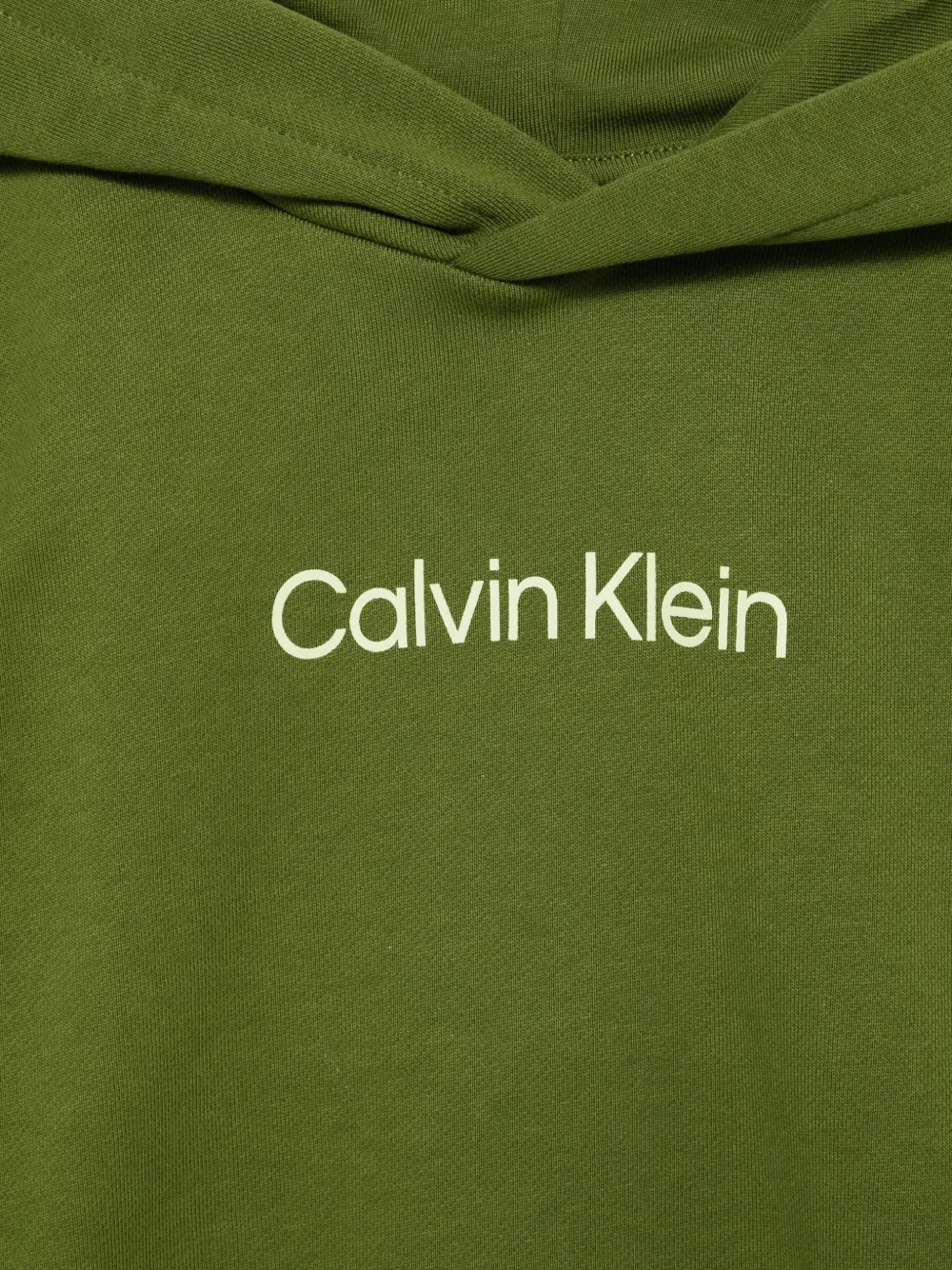 Calvin Klein Kids Hoodie met logodetail Groen