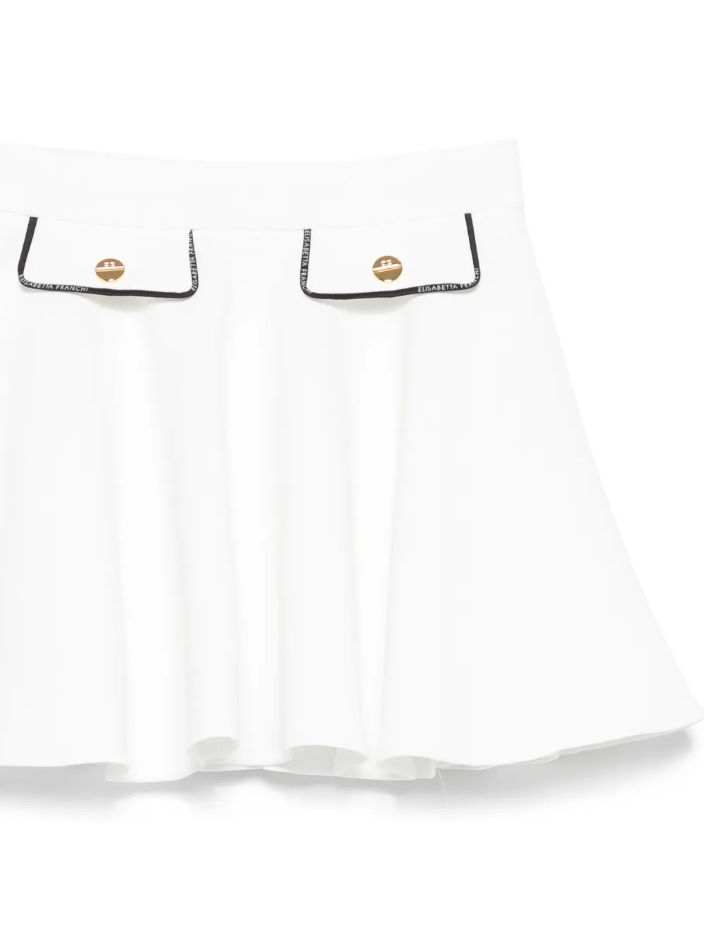 Elisabetta Franchi La Mia Bambina A-lijn midi-rok Wit