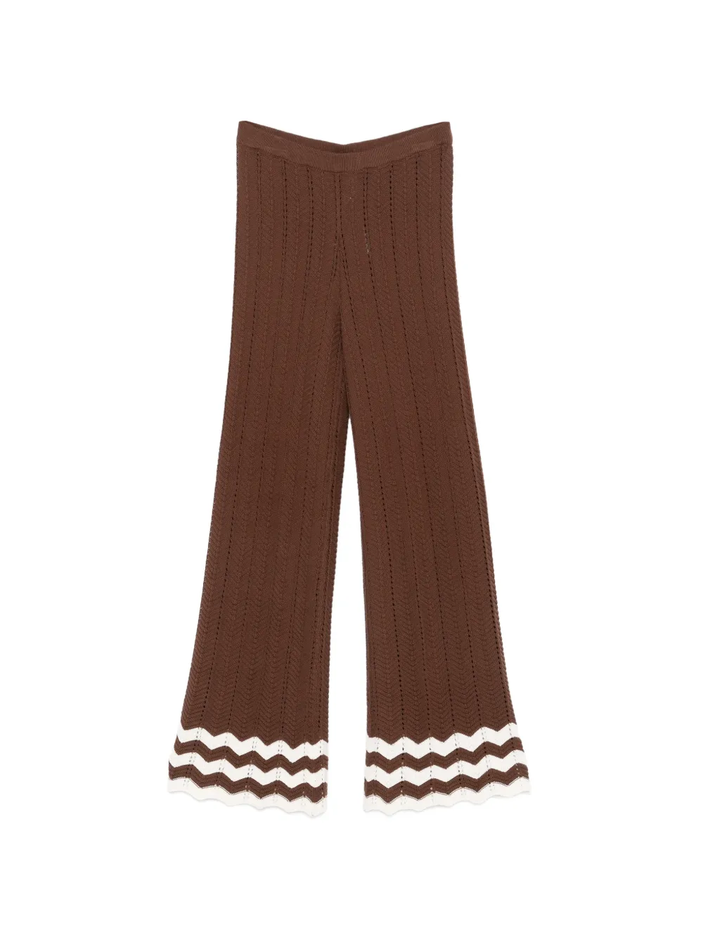TWINSET knitted trousers - Braun