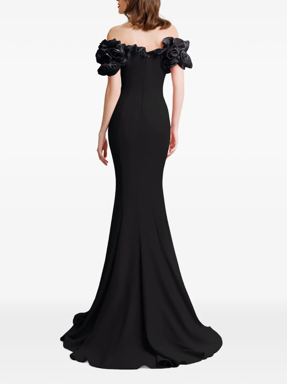 Gemy Maalouf Off-shoulder maxi-jurk Zwart