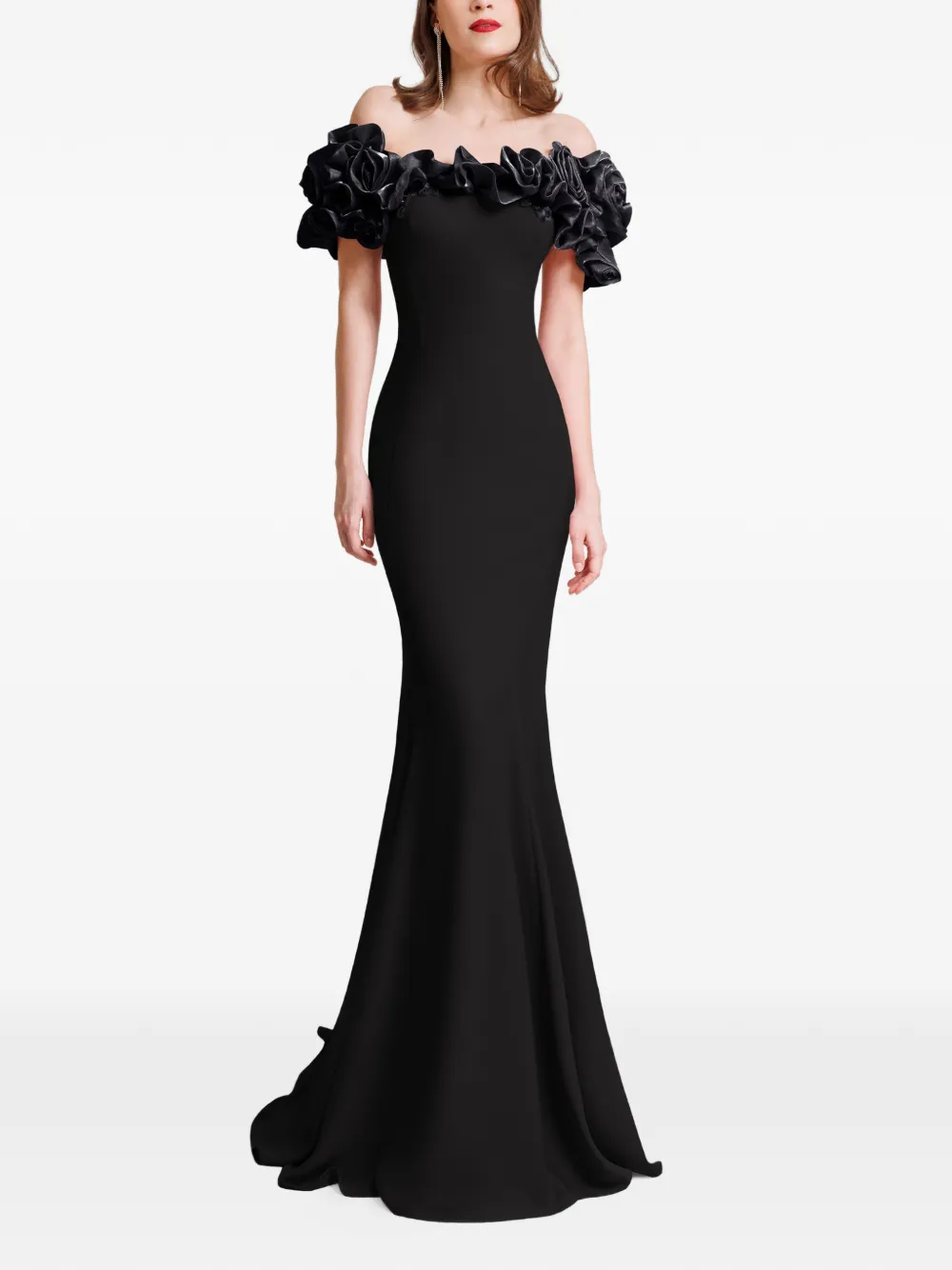 Gemy Maalouf Off-shoulder maxi-jurk Zwart