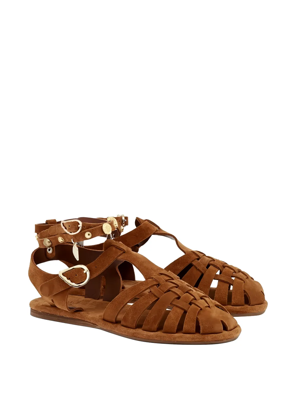 Ancient Greek Sandals Karina woven sandals Bruin