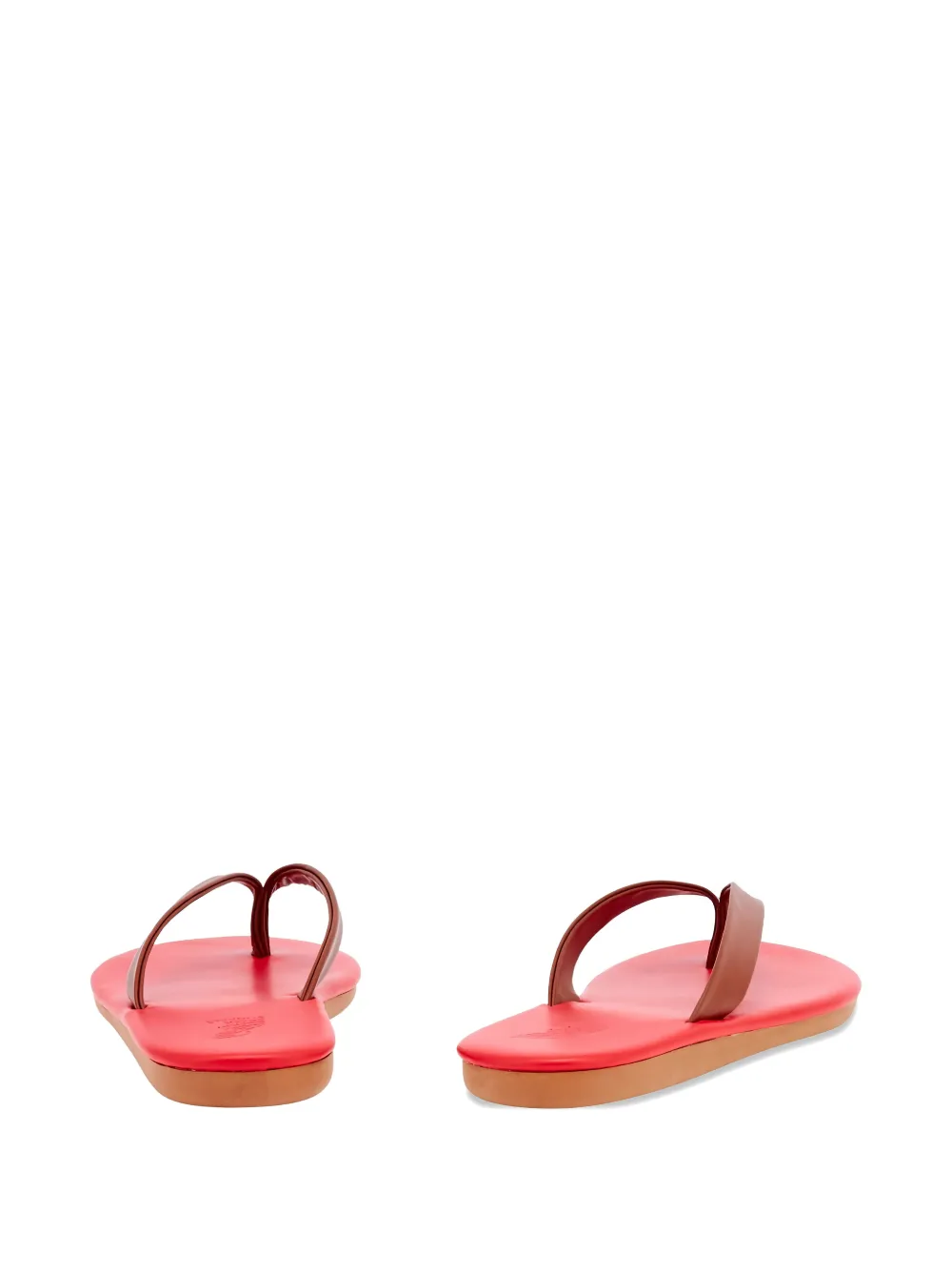 Ancient Greek Sandals Saionara leren slippers Bruin