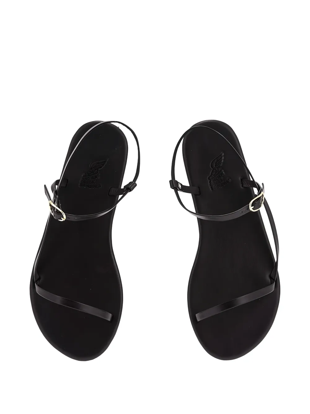 Ancient Greek Sandals Filothei buckled sandals Zwart