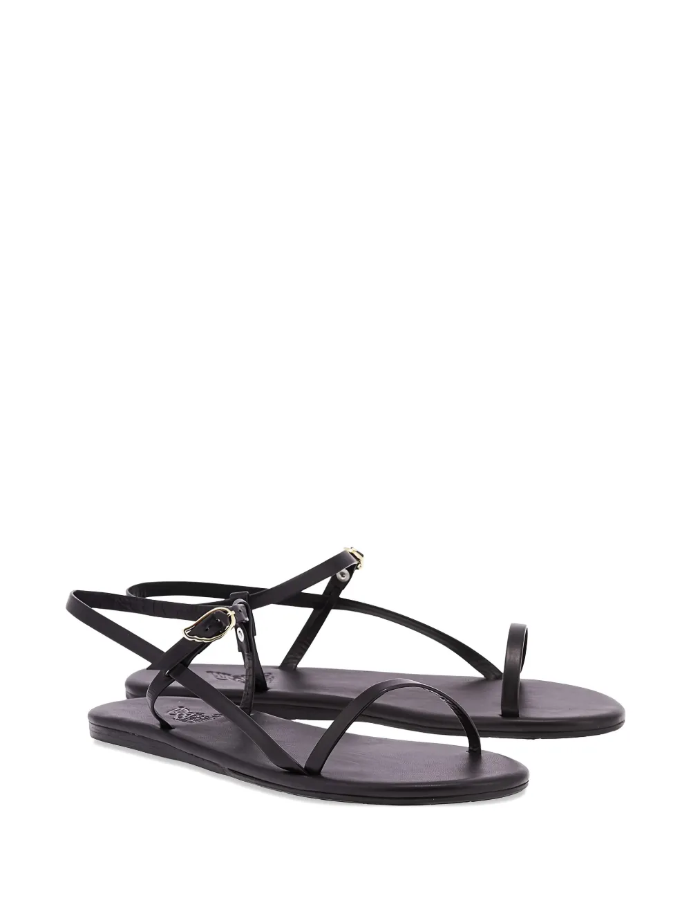 Ancient Greek Sandals Filothei buckled sandals Zwart
