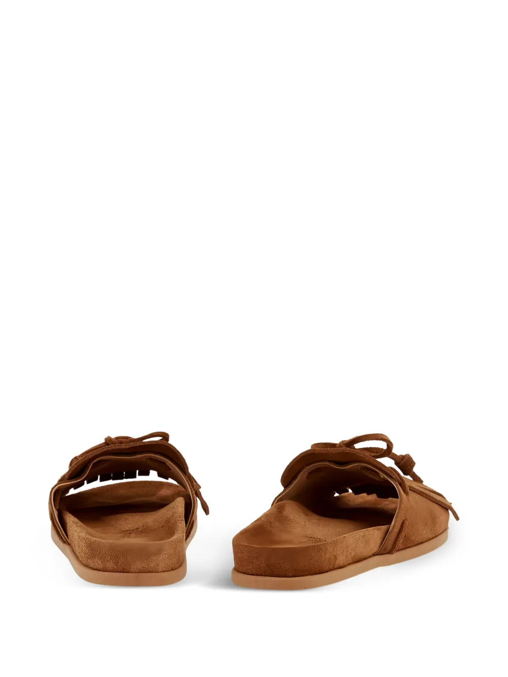Ancient Greek Sandals Amfiliki fringed sandals Bruin