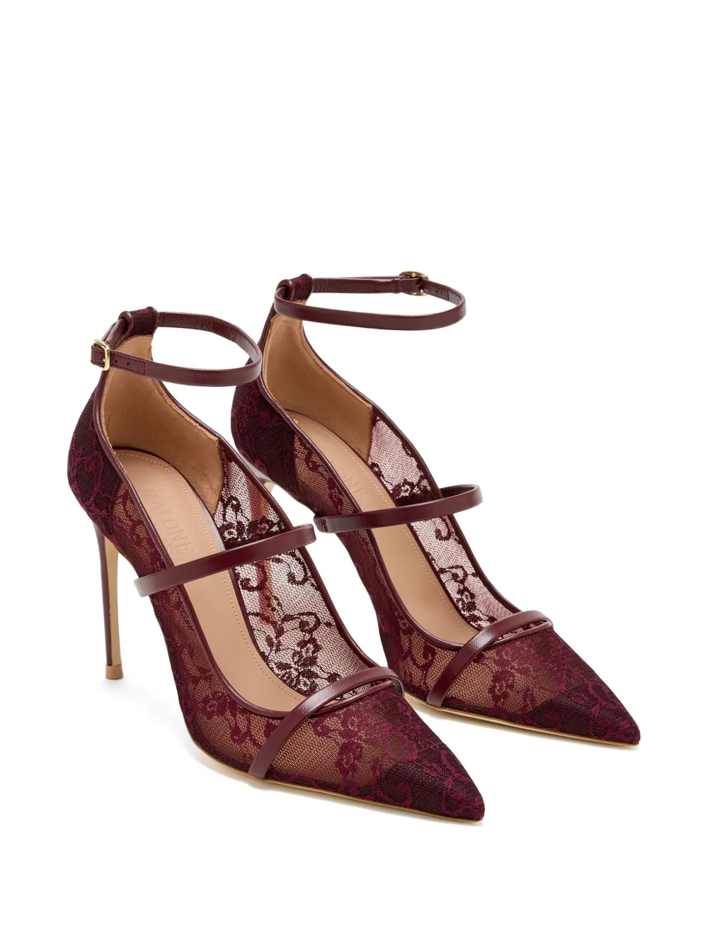 Malone Souliers Diaz pumps met hak Rood