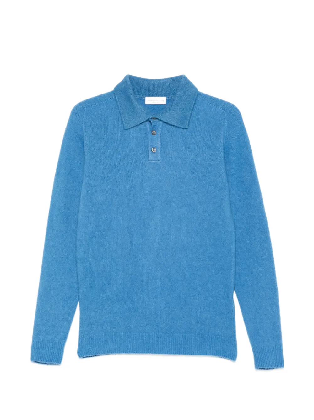 Roberto Collina long-sleeve polo-collar polo Shirt - Blau