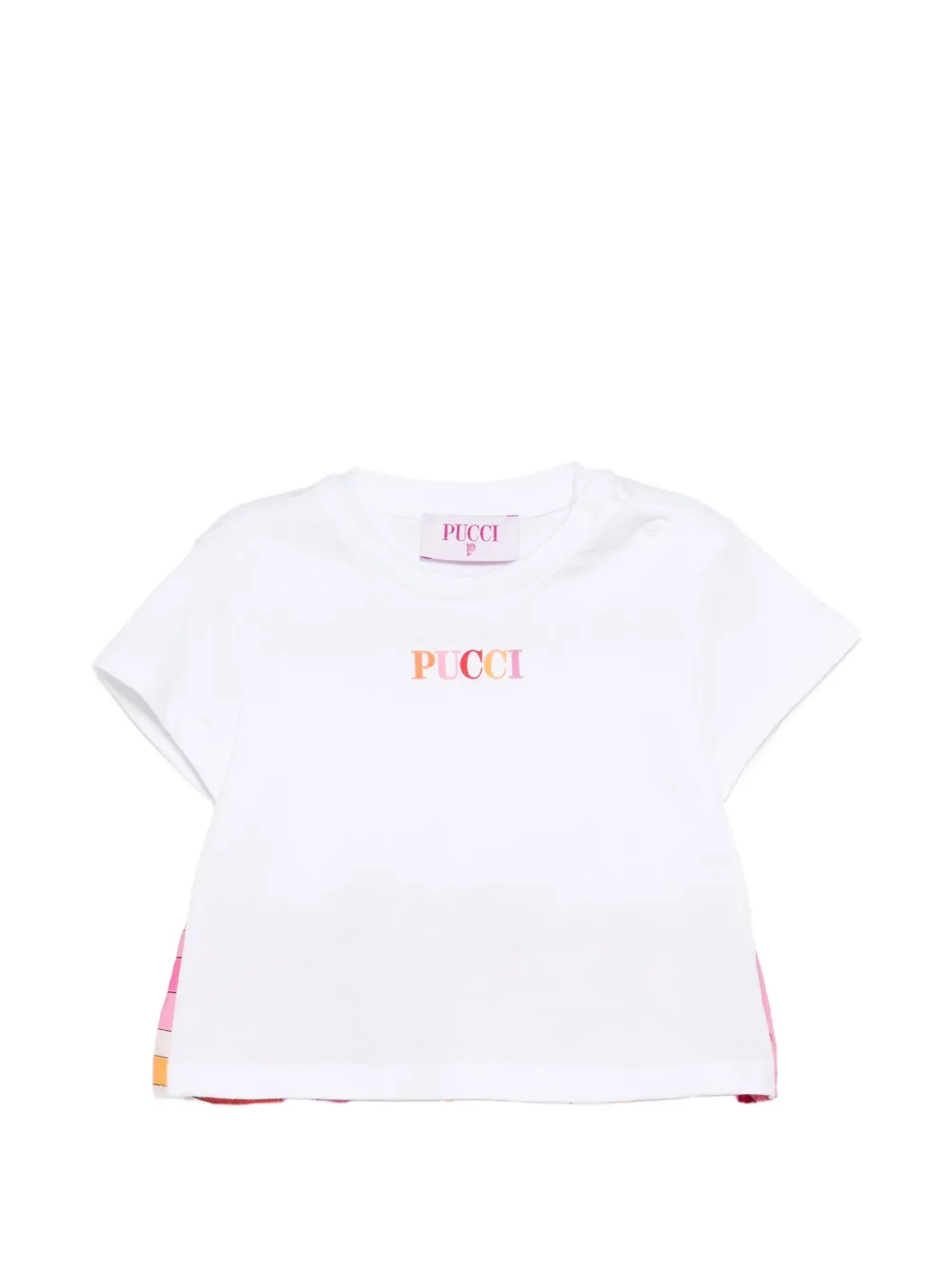 PUCCI Junior ruffled T-shirt - Bianco