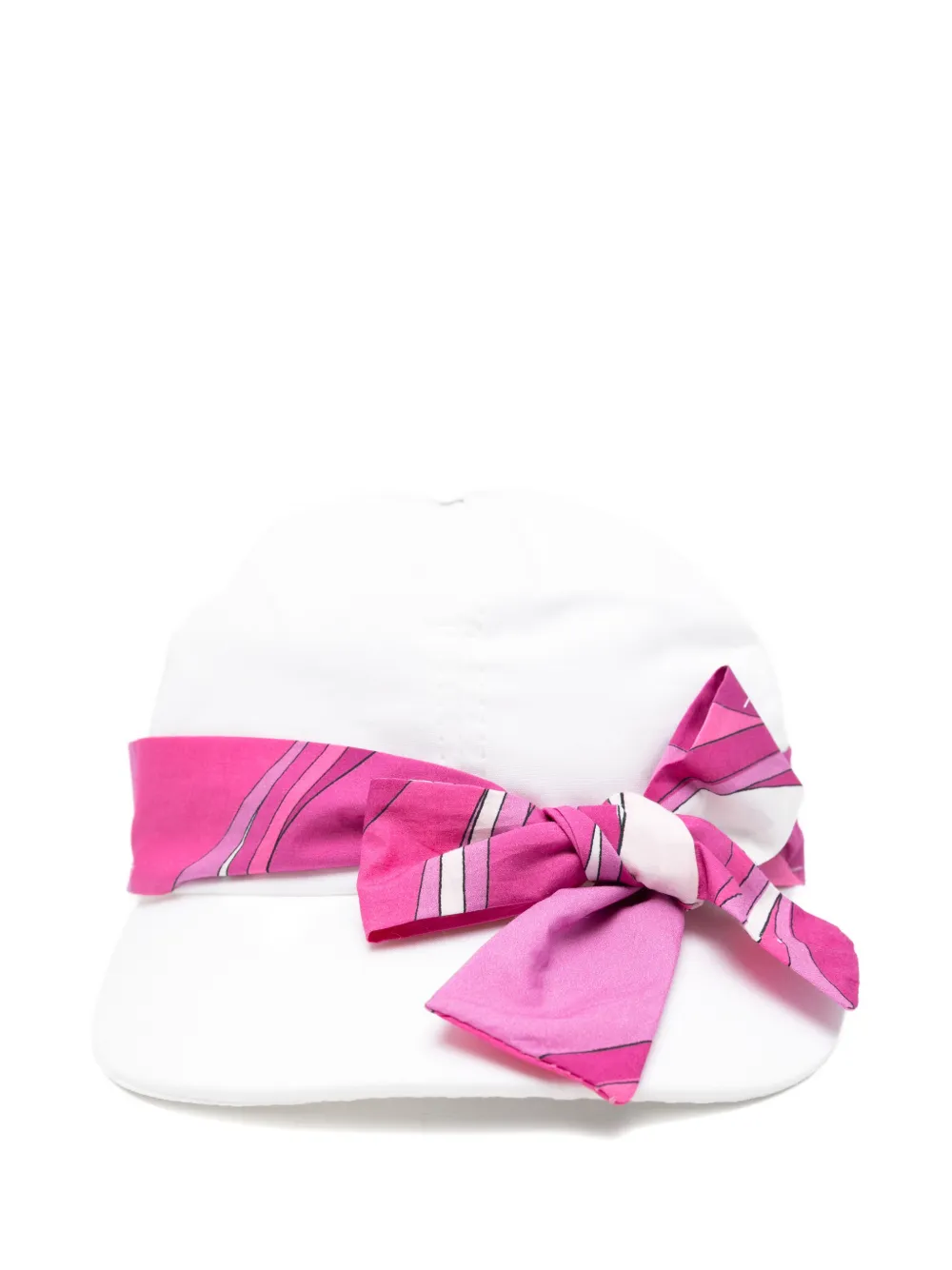  Pucci Junior Bow-detail Hat - White 