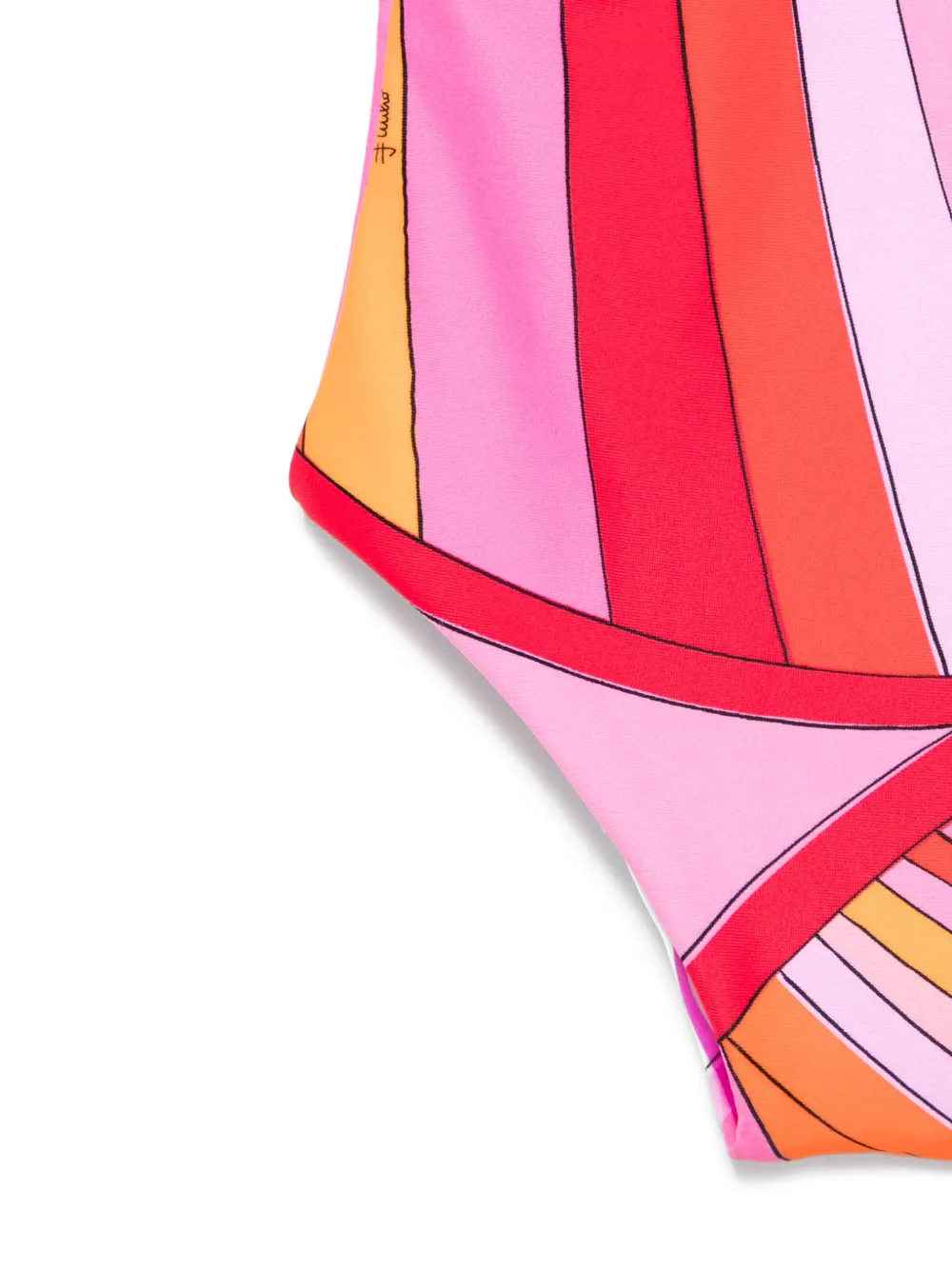  Pucci Junior Ruffled Patterned Swimsuit - Pink 