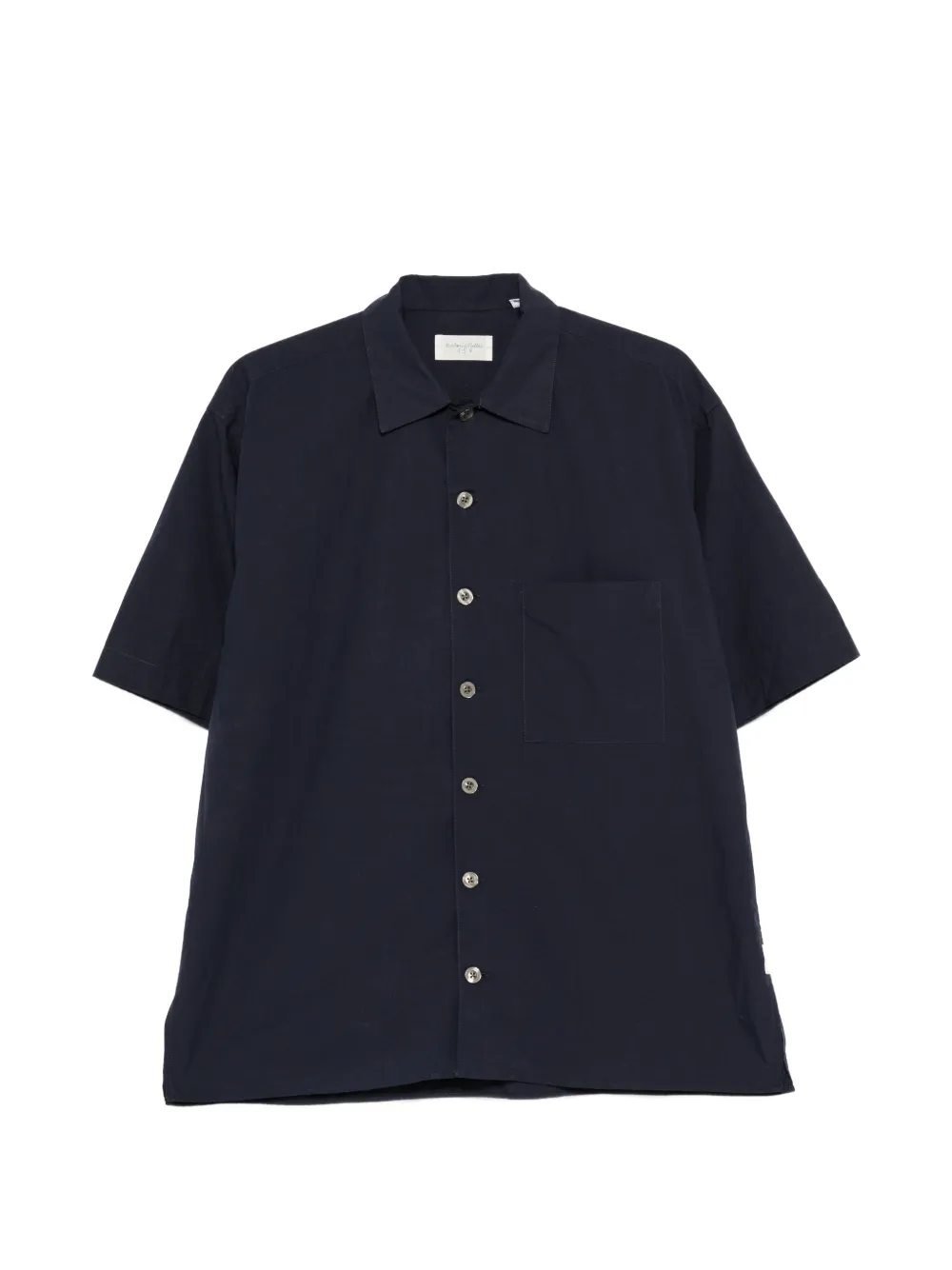 Tintoria Mattei Camicia a maniche corte con tasca - Blu