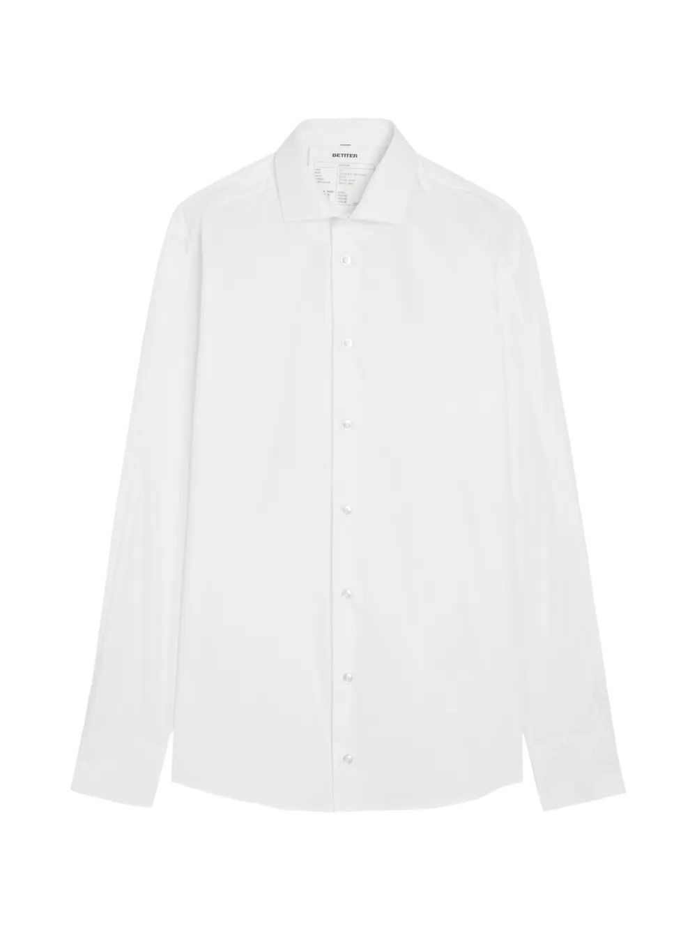 Better zip-detail long-sleeve shirt - Weiß