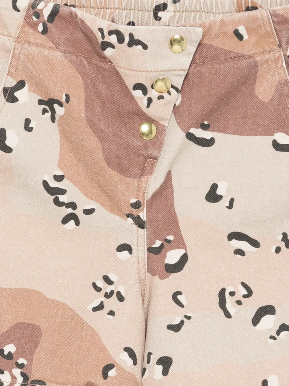  Douuod Kids Camouflage-pattern Shorts - Neutrals 