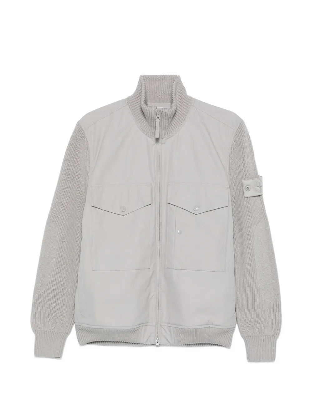 Stone Island logo-patch jacket | grigio | Image 1