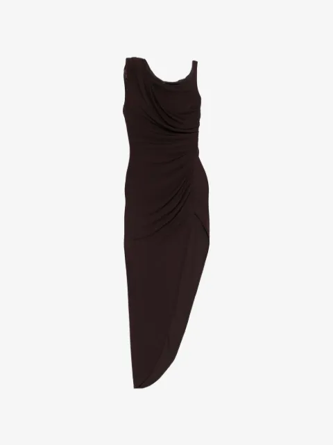 Elisabetta Franchi vestido midi con dobladillo asimétrico