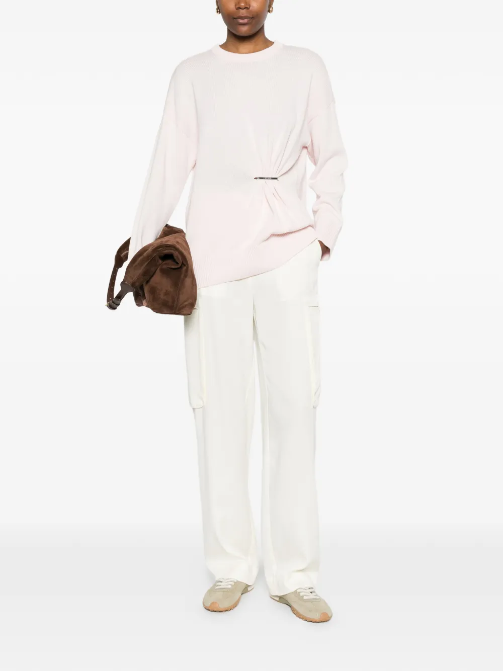 gathered sweater