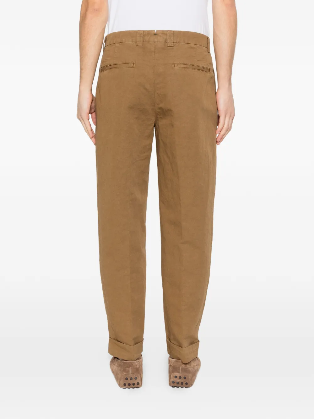 Berwich Broek met geplooide voorkant Bruin