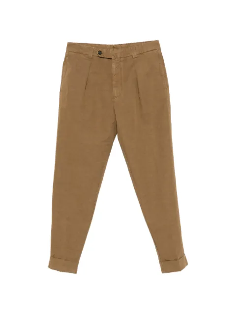 Berwich pleated-front trousers