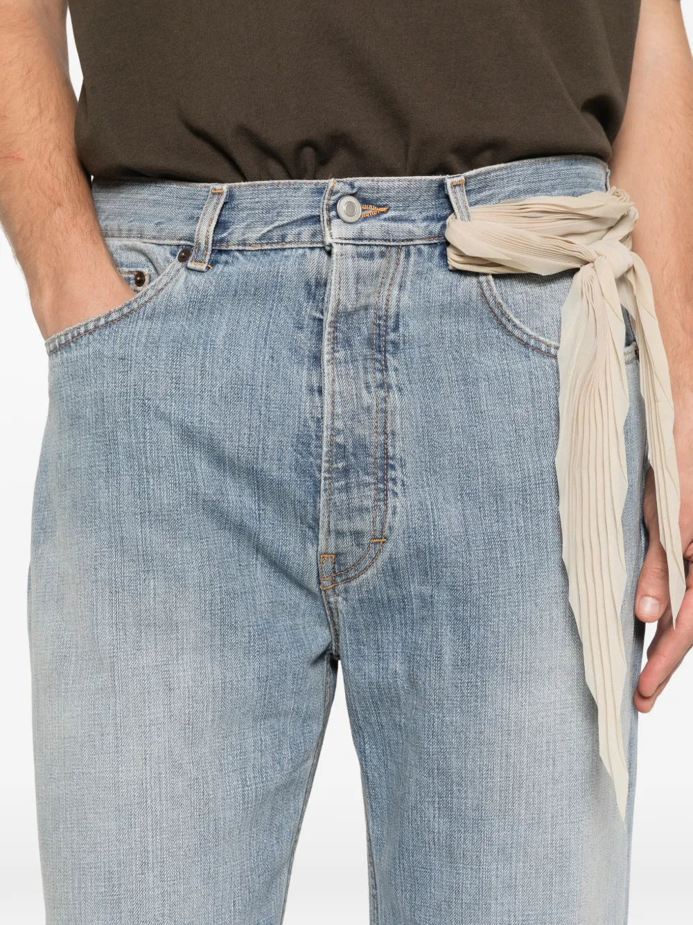 Jeanerica Jeans met vijf zakken Blauw