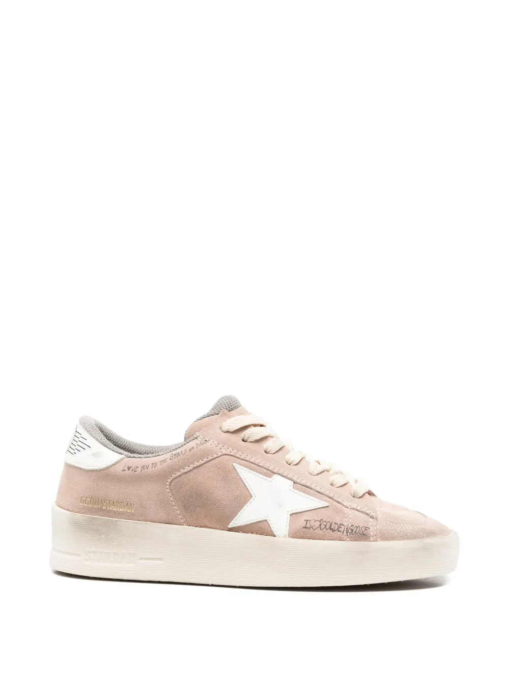 Golden Goose Stardan suède sneakers Beige
