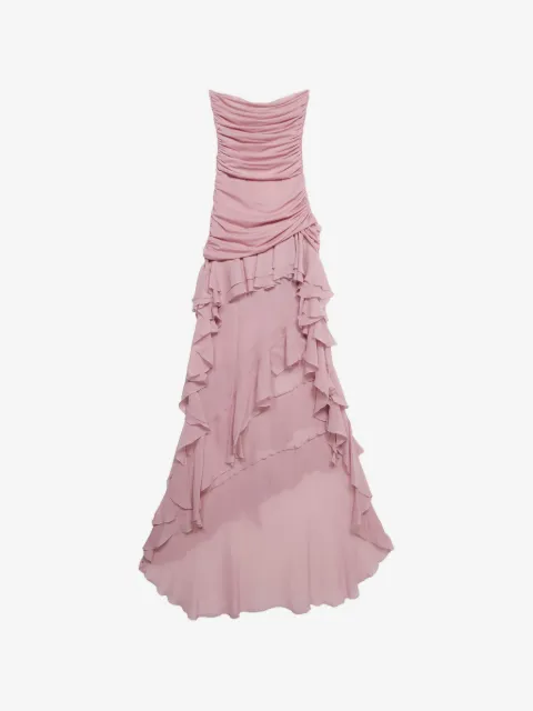 Blumarine strapless ruffled gown