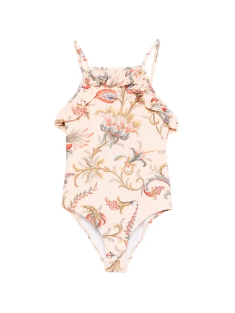 ETRO KIDS blomstret badedragt med flæser