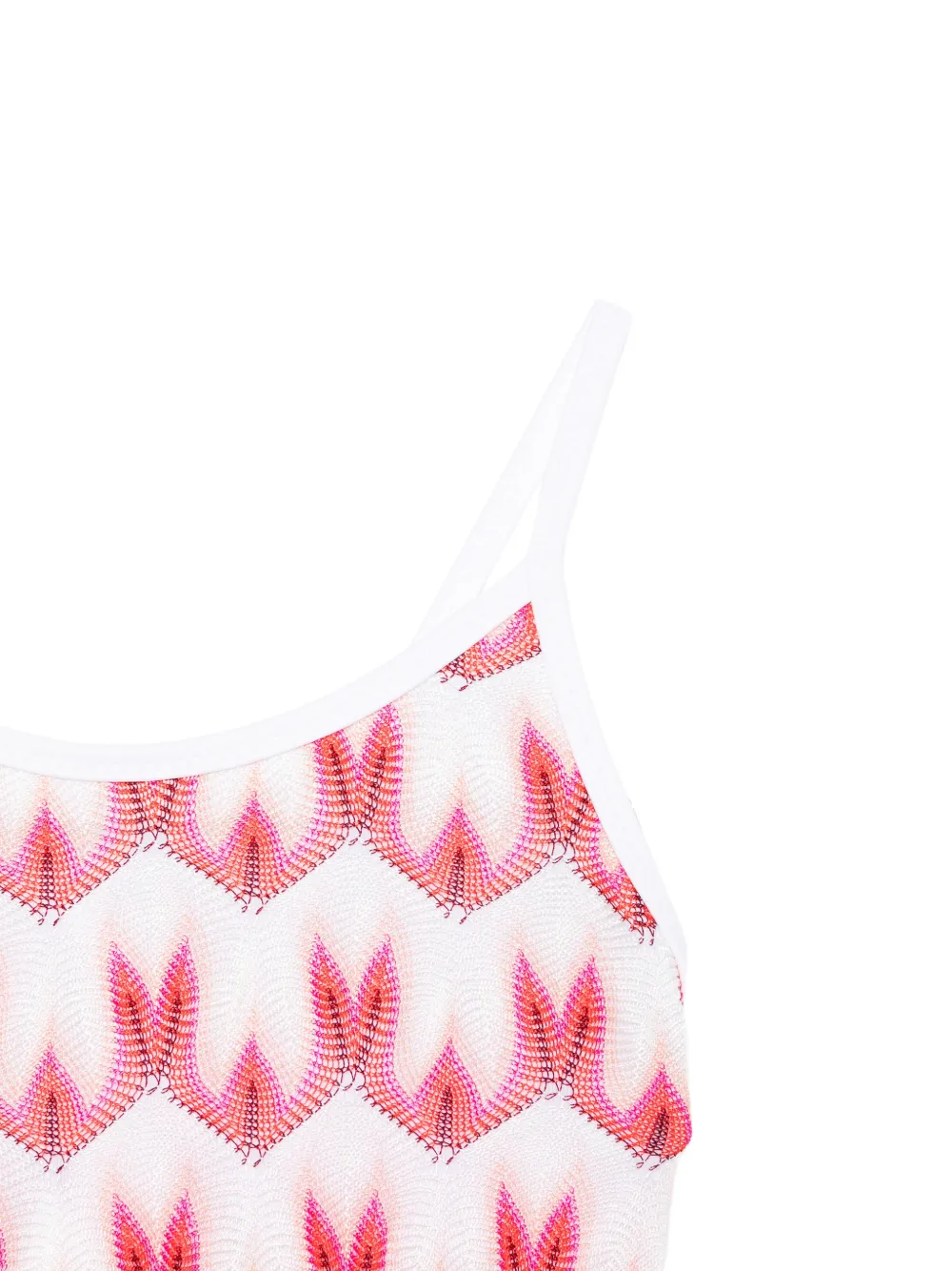 Missoni Kids Badpak met zigzag-patroon Wit