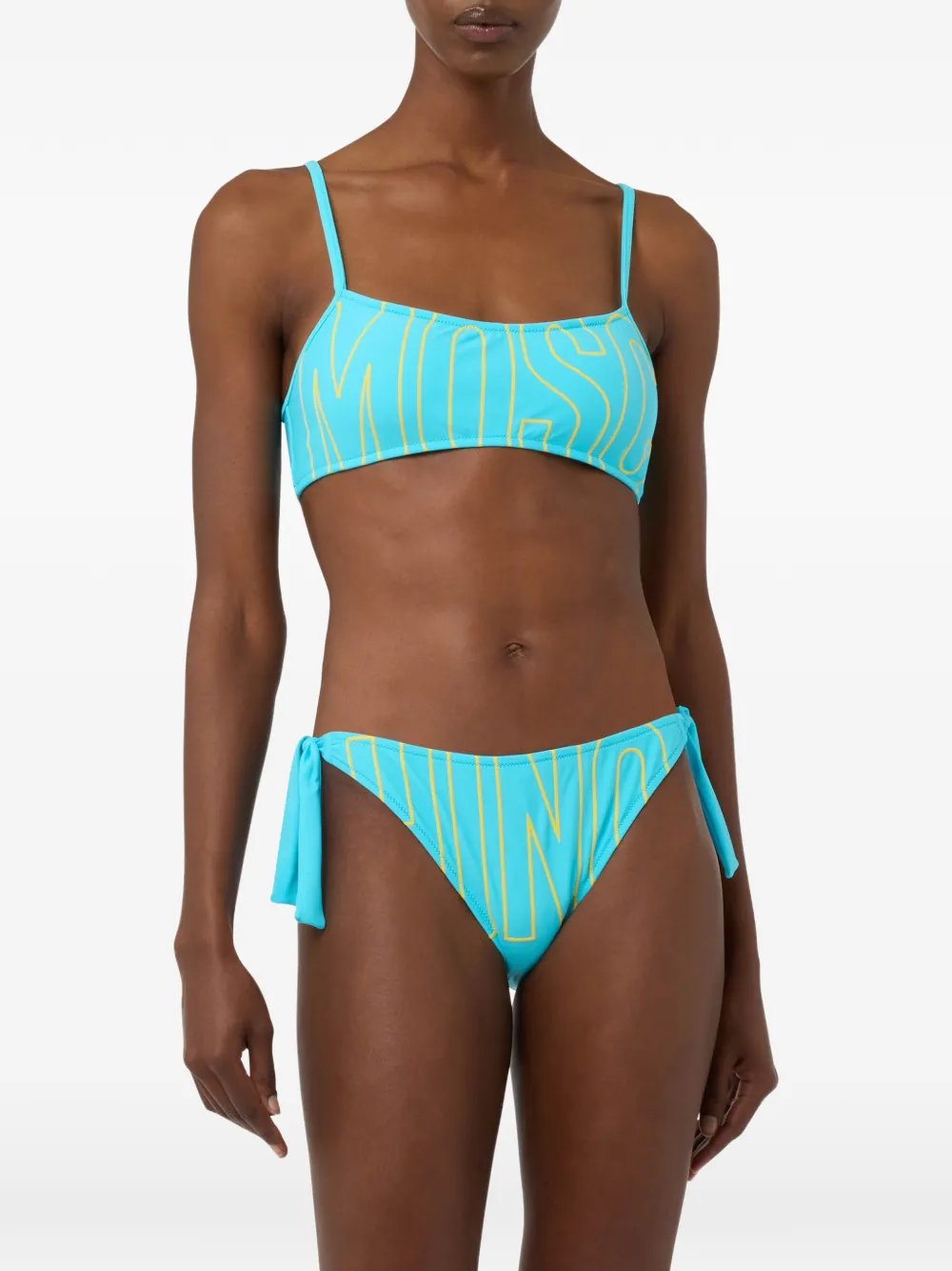 Moschino Bandeau bikinitop Blauw