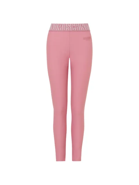 Moschino leggins con logo en la cinturilla