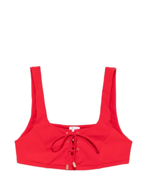 Moschino lace-up bikini top